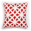 Embroidered Wool Cushion Cover Coraline Red (50x50cm) by Gaya Alegria