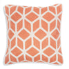 Embroidered Wool Cushion Cover Caitlin Orange (50x50cm) by Gaya Alegria