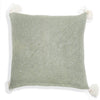 Eco-friendly Raw Cotton Cushion Cover Polos Seagreen (50x50 cm) - Gaya Alegria