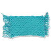 Cotton Cushion Cover - Macrame Zara Washed Bright Aqua (30x50cm) by Gaya Alegria