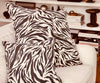 Cotton Cushion Cover Jaxon Blue White Zebra (50x50cm) by Gaya Alegria