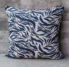 Cotton Cushion Cover Jaxon Blue White Zebra (50x50cm) by Gaya Alegria