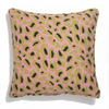 Cotton Cushion Cover Jacynthia Pink Leo (50x50cm) by Gaya Alegria