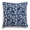 Cotton Cushion Cover Jamile Dark Navy (45x45cm) by Gaya Alegria