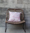 Cotton Cushion Cover Janaya Soft Pink White (50x50cm) by Gaya Alegria