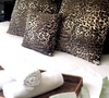 Cotton Cushion Cover Jarryd Off White Big Cat (50x50cm) by Gaya Alegria