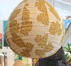 Cotton Turmeric Palm Leaf Lantern Jazelle by Gaya Alegria