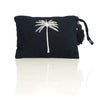 Cotton Pouch Journie Navy White Palm by Gaya Alegria