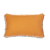 Cotton Cushion Cover Leopold Curcuma with Rombe (30x50cm) by Gaya Alegria