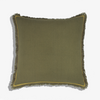 Cushion Cover Leopold Khaki with Rombe (50x50cm) by Gaya Alegria