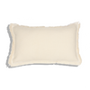Cotton Cushion Cover Leopold Off White with Rombe (30x50cm) by Gaya Alegria