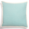 Cotton Cushion Cover Leopold Pale Blue (50x50cm) by Gaya Alegria