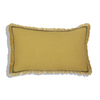 Cotton Cushion Cover Leopold Pistache with Rombe (30x50cm) by Gaya Alegria