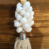 Long wooden beaded Shell Natural tassel - Gaya Alegria
