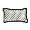 Handmade Cotton Cushion Cover Novo Navy (30x50cm) by Gaya Alegria