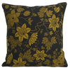 Eco-friendly Cotton Cushion Cover Passion Fruit Flower Black Turmeric (50x50cm) - Gaya Alegria