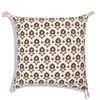 Handmade Cotton Cushion Cover New Stella Blush (50x50cm) by Gaya Alegria