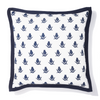 Cotton Cushion Cover Nour Small Dark Navy (50x50cm) by Gaya Alegria