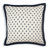 Handmade Cotton Cushion Cover Novo Navy (50x50cm) by Gaya Alegria