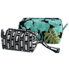 Eco-Friendly Cotton Orchid Black Turquoise Green case (M) - Gaya Alegria
