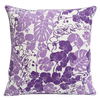 Eco-friendly Cotton Cushion Cover Orchid Purple Flower (45x45cm) - Gaya Alegria