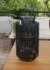 Handmade OUTDOOR Lantern - Pacifica Black (XL) - Gaya Alegria