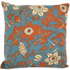 Eco-friendly Cotton Cushion Cover Passion Fruit Flower Blue Spice (45x45cm) - Gaya Alegria
