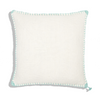 Cotton Cushion Cover Rajut Aqua (50x50cm) by Gaya Alegria