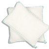 Cotton Cushion Cover Rajut Aqua (30x50cm) by Gaya Alegria