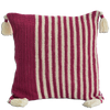 Cushion Cover - Crochet Beet red wide (M/45X45cm) | Gaya Alegria 