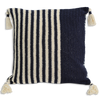Cushion Cover - Crochet Dark Navy wide (M/45X45cm) | Gaya Alegria 
