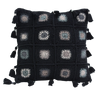Cushion Cover - Crochet black Dots (S/35X35cm) | Gaya Alegria 