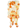 Chime Chandelier- Orange Capiz (Large)