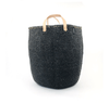 Mono Basket - Uma Black with Leather Handles