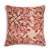 Handmade Cotton Cushion Cover Seaweed Blush (50x50cm) by Gaya Alegria