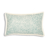 Handmade Cotton Cushion Cover Semut Teal (30x50cm) by Gaya Alegria