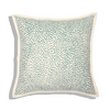 Handmade Cotton Cushion Cover Semut Teal (50x50cm) by Gaya Alegria