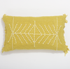 Eco Friendly Raw Cotton Cushion Cover Panah Mustard (30x50cm) - Gaya Alegria