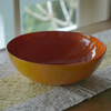 Turmeric Orange Capiz Salad Bowl - Gaya Alegria