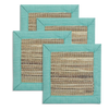 Turquoise waterlily coaster - set of 4 | Gaya Alegria 