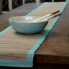 Table Runner - Aqua Waterlily runner (260 cm) | Gaya Alegria 