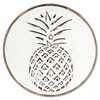 Wooden Trivet - White Pineapple