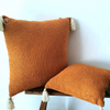 Eco-Friendly Raw Cotton Cushion Cover Kosong Orange (50x50cm) - Gaya Alegria