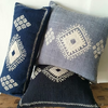 Raw Cotton Cushion Cover Sulae Grey (30x60cm) - Gaya Alegria