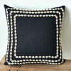 Eco-Friendly Cotton Cushion Cover Cang Black (50 x 50cm) - Gaya Alegria