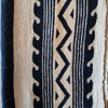 Handmade Raw Cotton Throw Melempa Indigo blue by Gaya Alegria