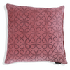 Velvet Block Printed Cushion Cover -  Zadok Plum (45x45cm) by Gaya Alegria