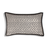 Handmade Cotton Cushion Cover Zag Grey (30x50cm) by Gaya Alegria