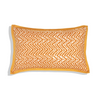 Handmade Cotton Cushion Cover Zag Mustard (30x50cm) by Gaya Alegria