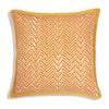 Handmade Cotton Cushion Cover Zag Mustard (50x50cm) by Gaya Alegria